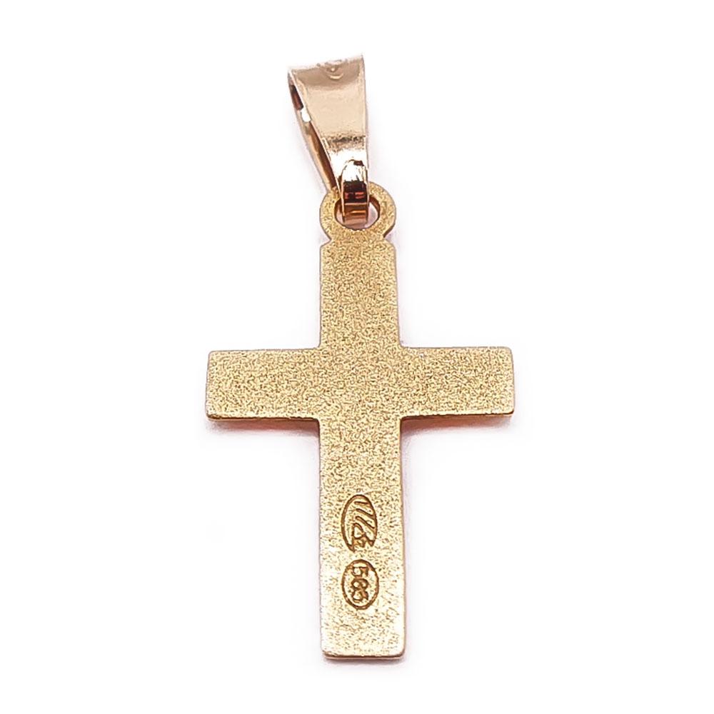 Kultainen risti timanttileikattu #2