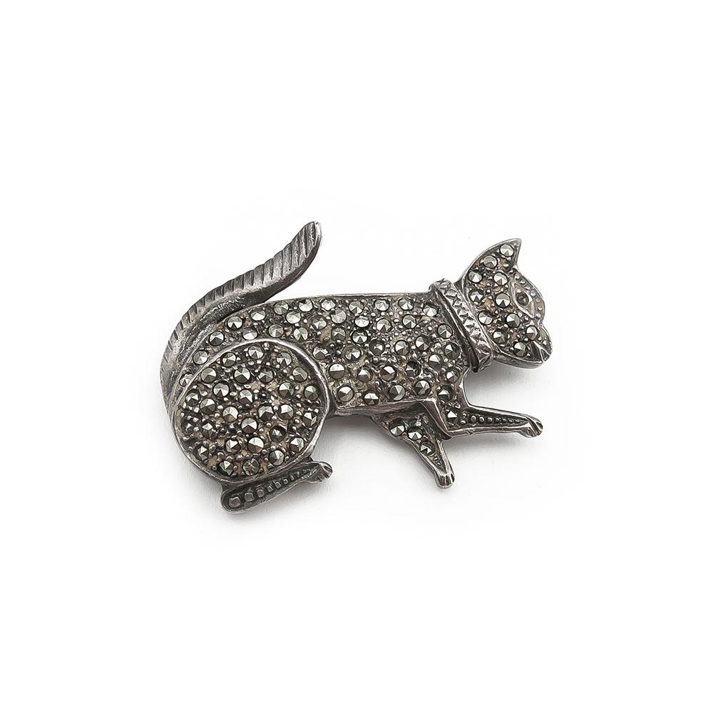 Markasiitti kissa rintaneula #0