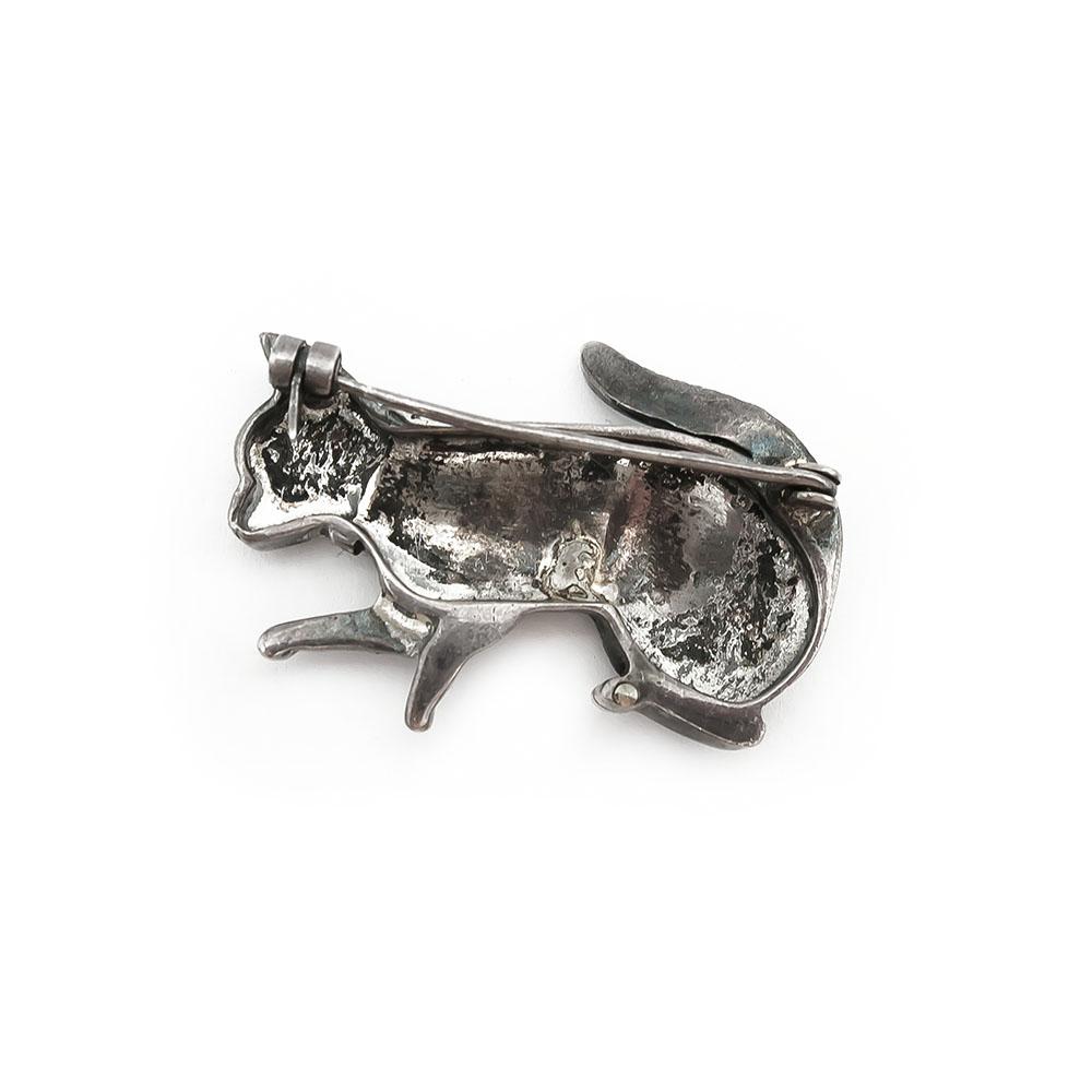 Markasiitti kissa rintaneula #2