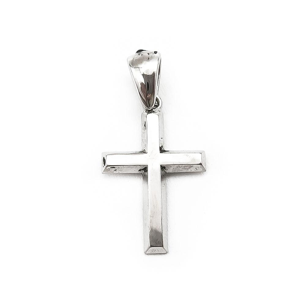 Tillanderin 18k valkokultainen risti #0