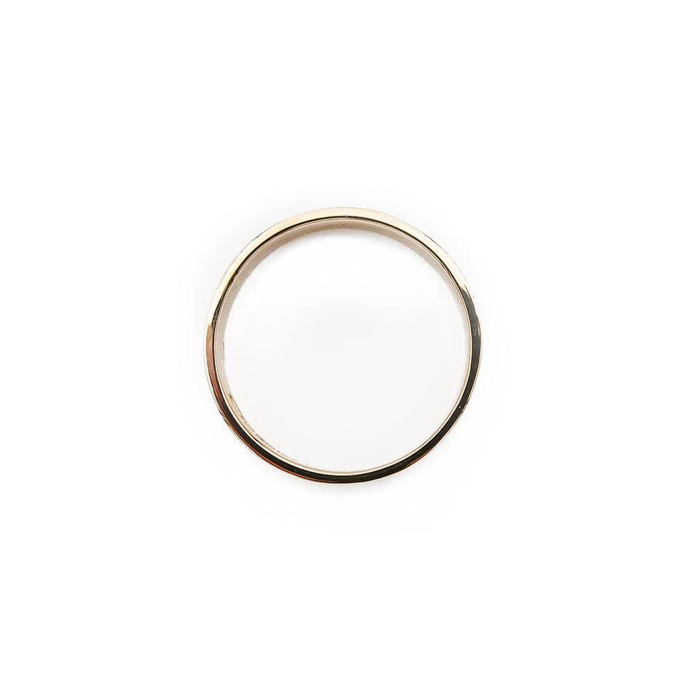 Kultainen flakka sormus koristekuvio 3mm 20,25mm 18k #2