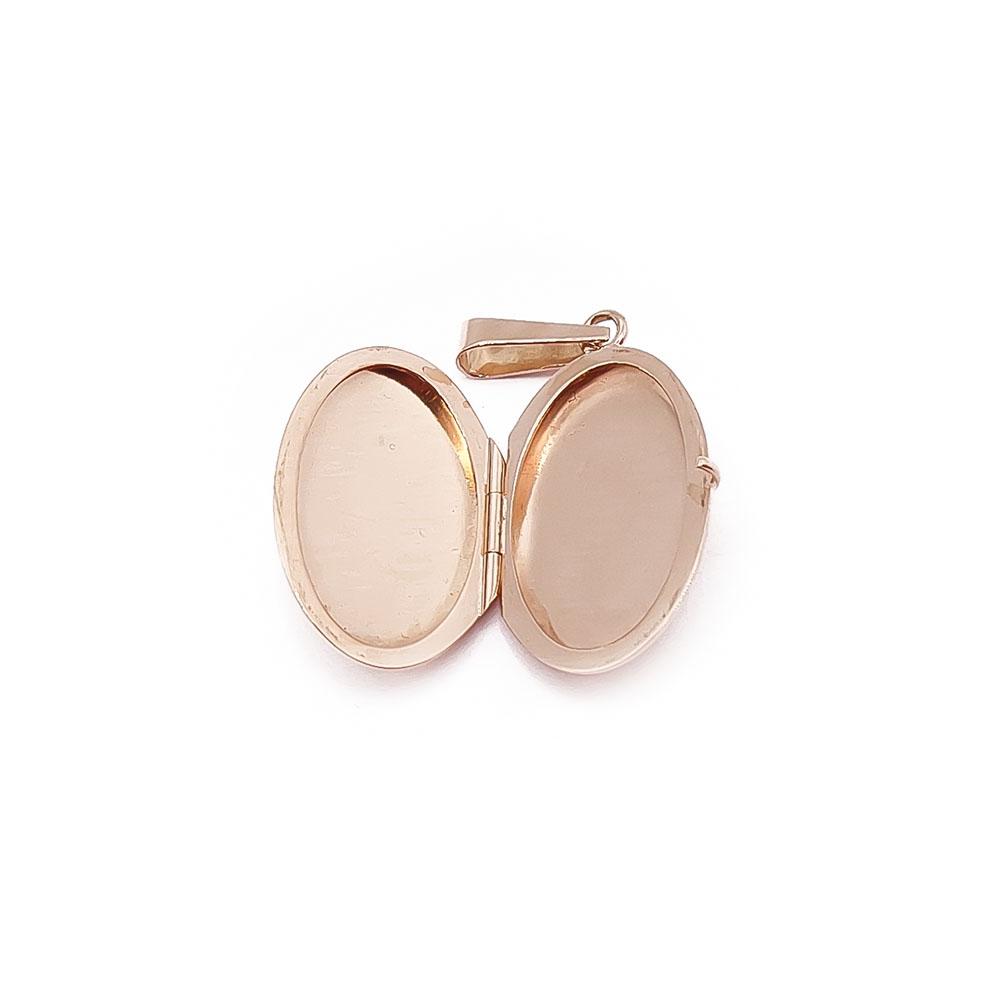 Kultainen medaljonki ovaali #1