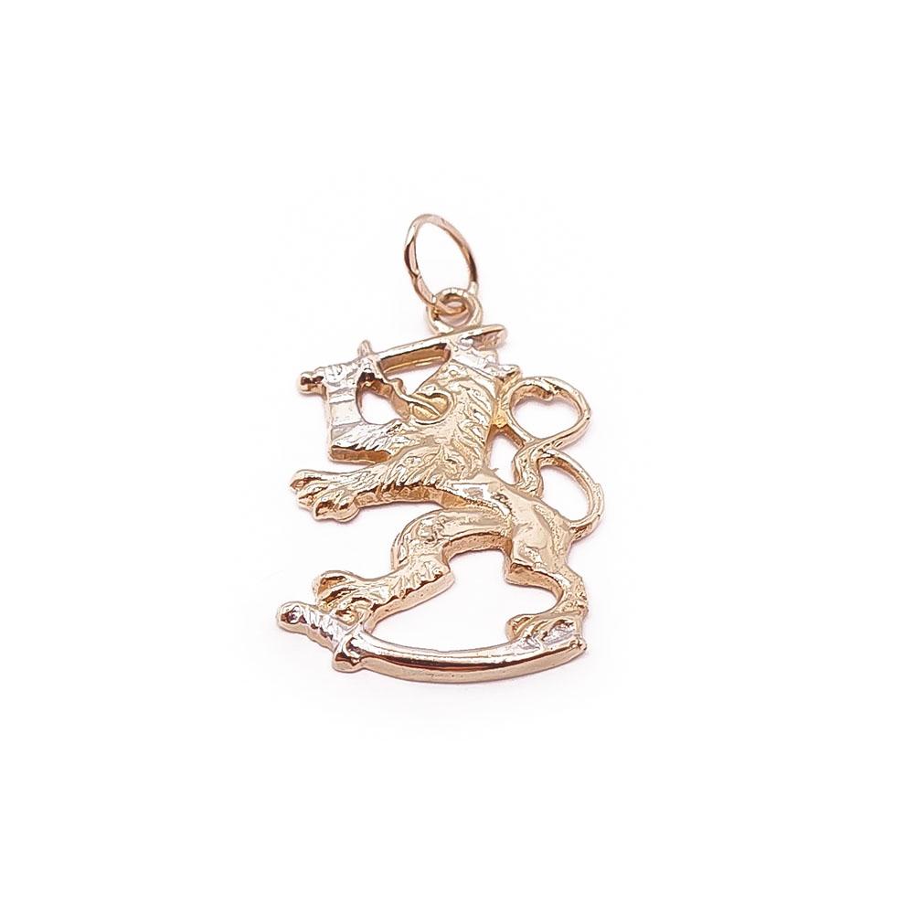 Kultainen suomileijona riipus #0