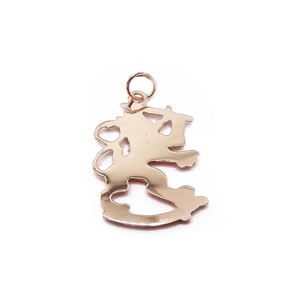 Kultainen suomileijona riipus #2