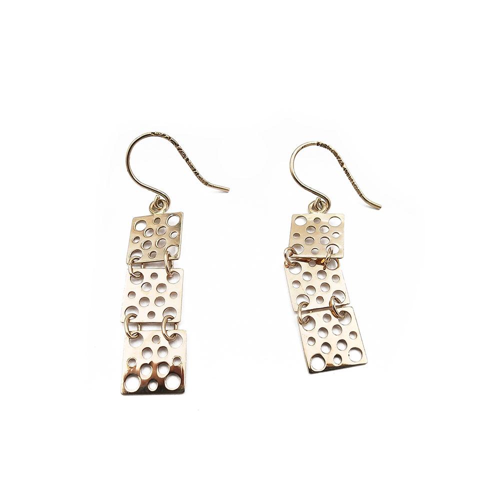 Kultaiset Liisa Vitali korvakorut v.1971 #1