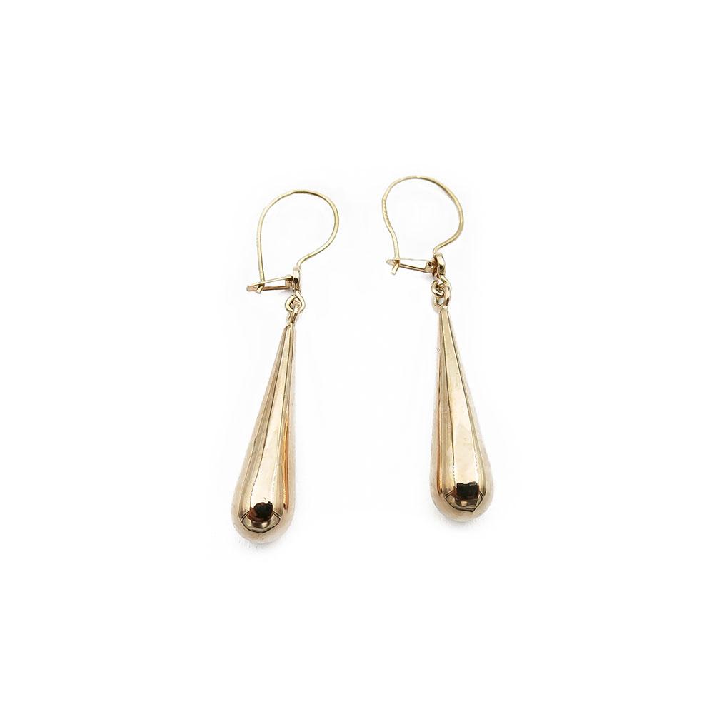 Kultaiset kyynelkorvakorut 23mm #1