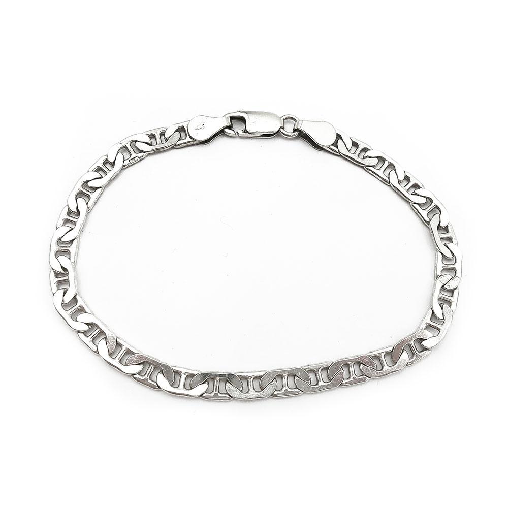 4,6mm Litistetty rannekoru 18cm soikein lenkein #0