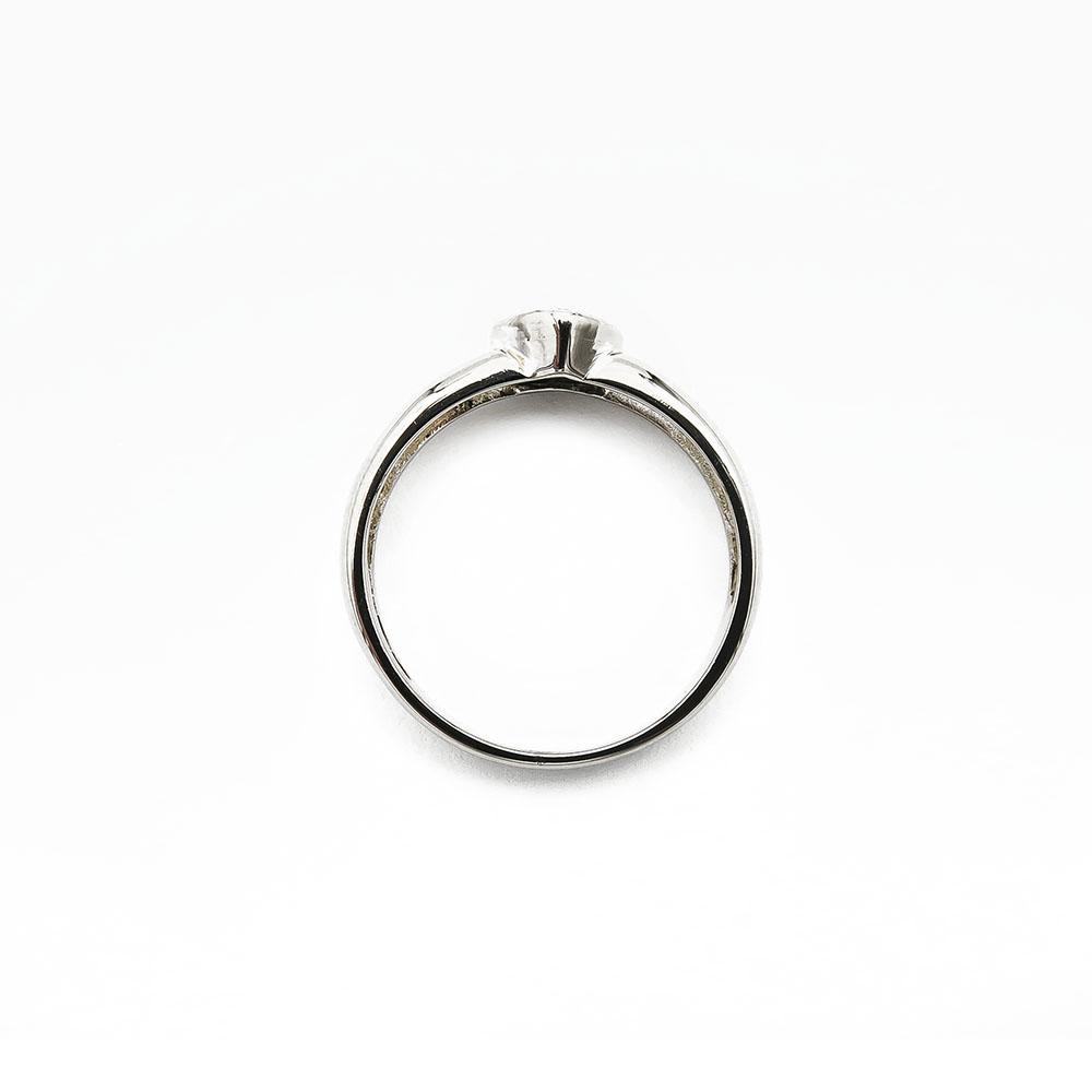Valkokultainen Silvan sydän timanttisormus 0.06ct 17,5mm v.2004 #2