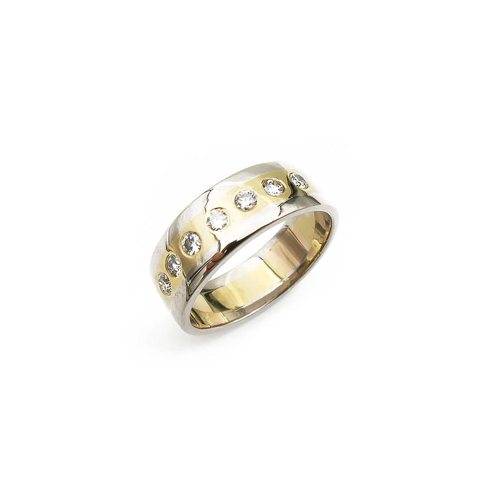 Timanttisormus flakka, 0.21ct 21,75mm 18k v.2007 #0