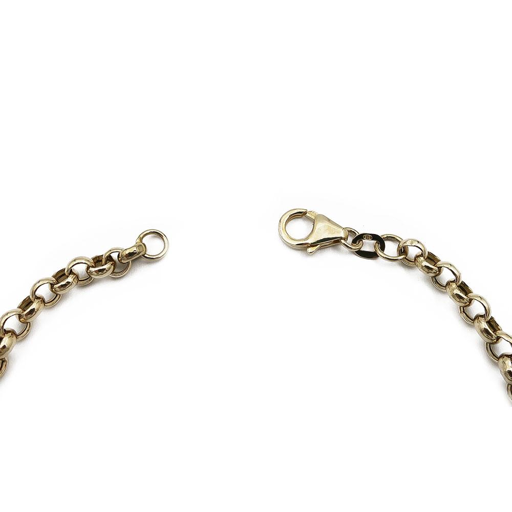 Kultainen papuranneketju 1.7mm 18,5cm #2