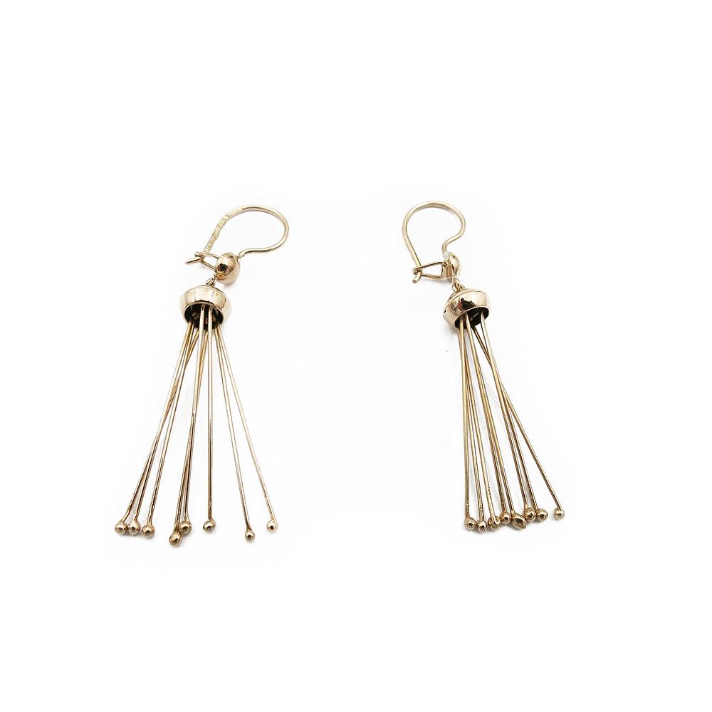 Kultaiset koukkukorvakorut #1