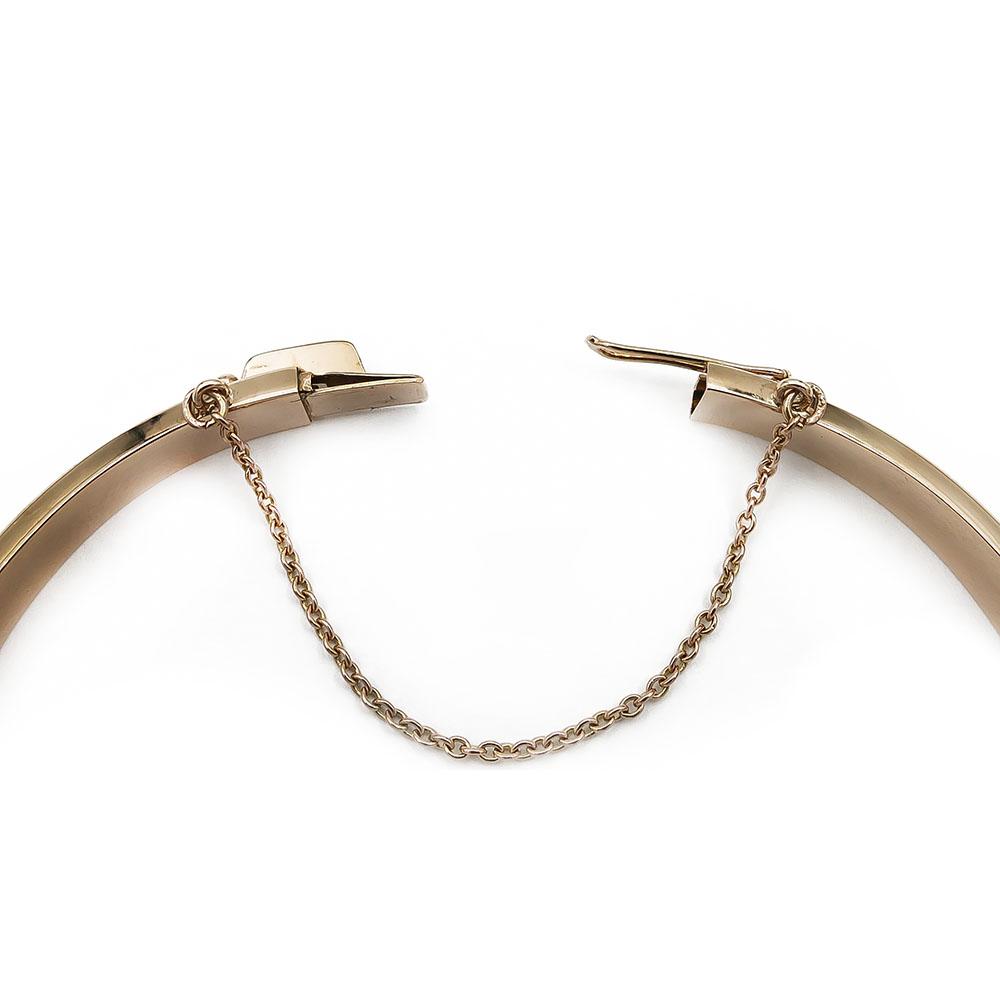 Kultainen rannerengas 6mm halk. 63mm, koristekuvio #2