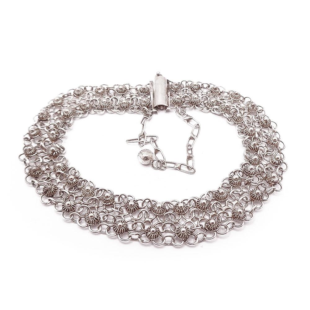 Hopeinen rannekoru 22cm #1