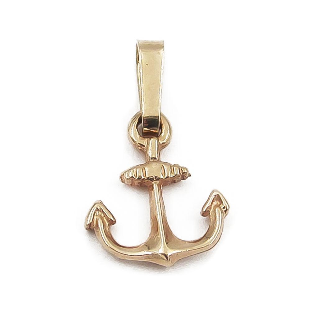 Kultainen ankkuri riipus #0
