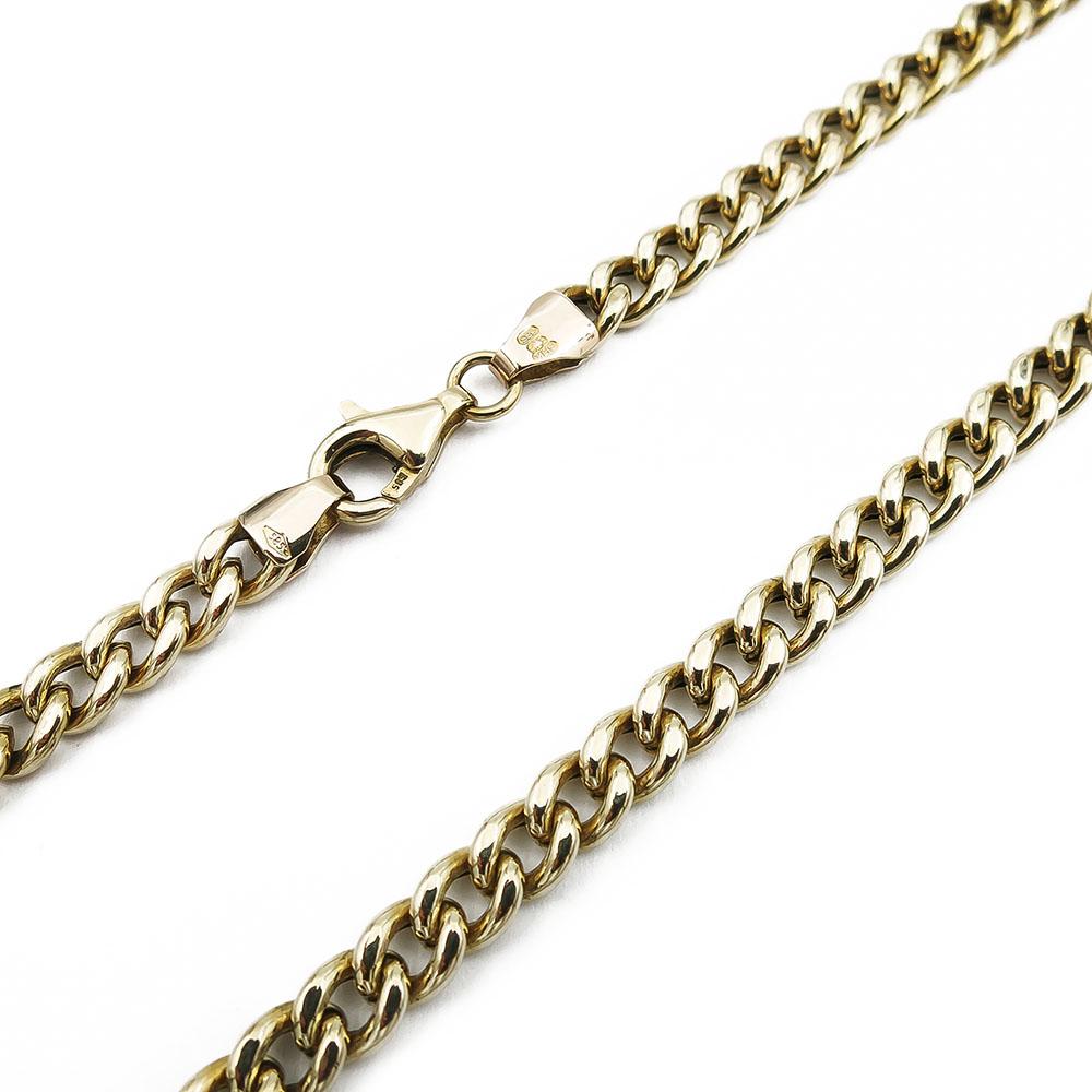 Kultainen kaulaketju, panssari 4.8mm 45cm ontto #1