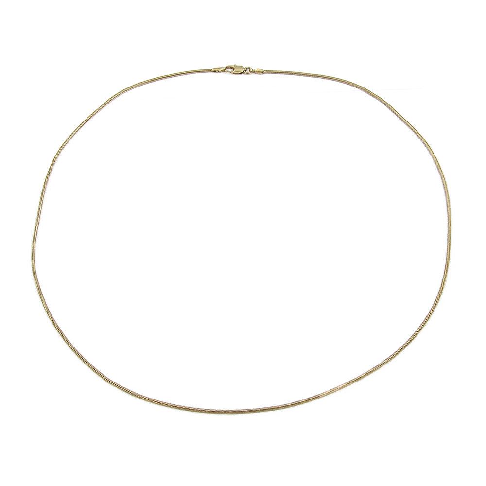 Kultainen silkkiketju 44cm lev.1mm #0