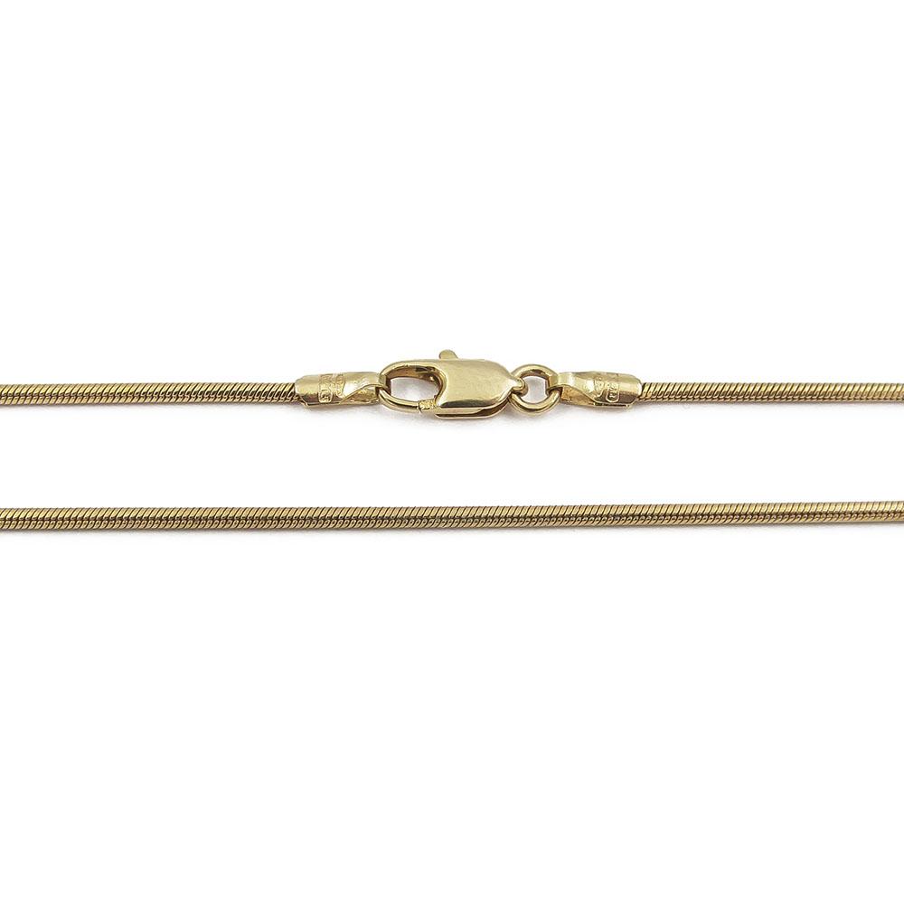 Kultainen silkkiketju 44cm lev.1mm #1