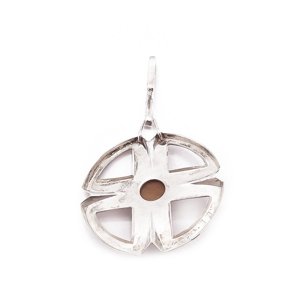 Hopeinen riipus tiikerinsilmä v.-61 #2