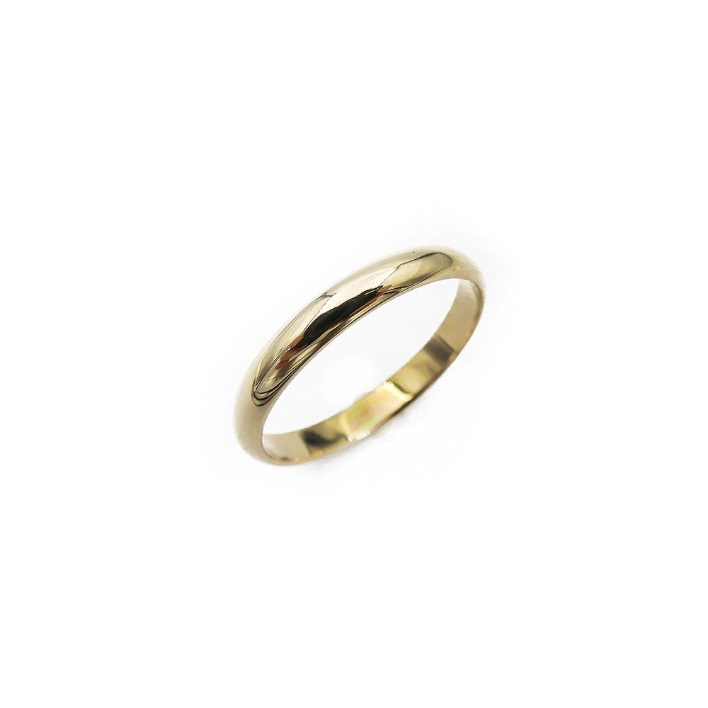 Kultainen sormus, puolipyöreä 2.9mm 18,0mm #0
