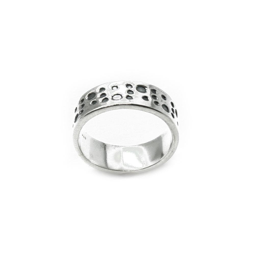 Kuvioitu hopeasormus #2