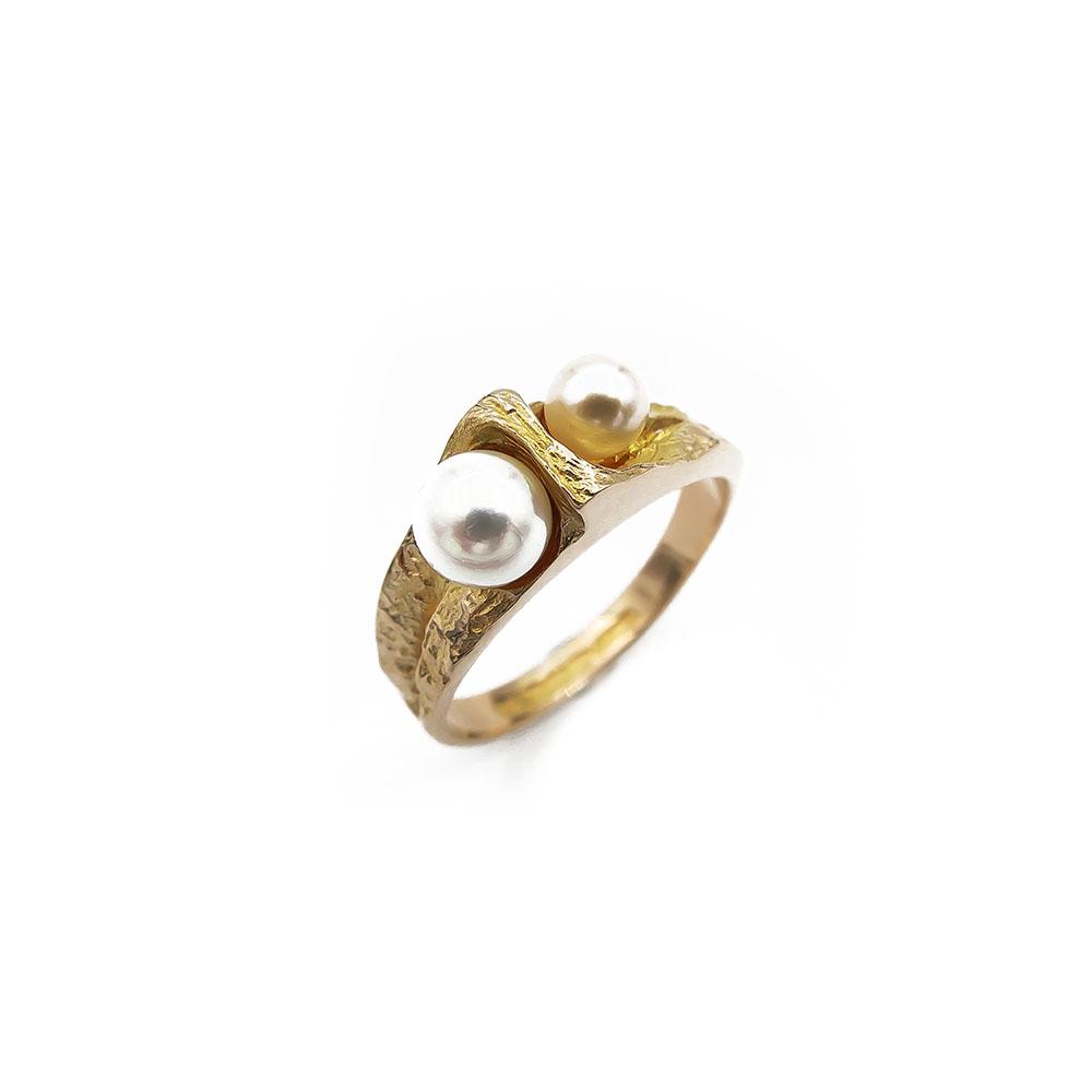 Kultainen Lapponia helmisormus, Kuiskaus 17,0mm v.1977 #0