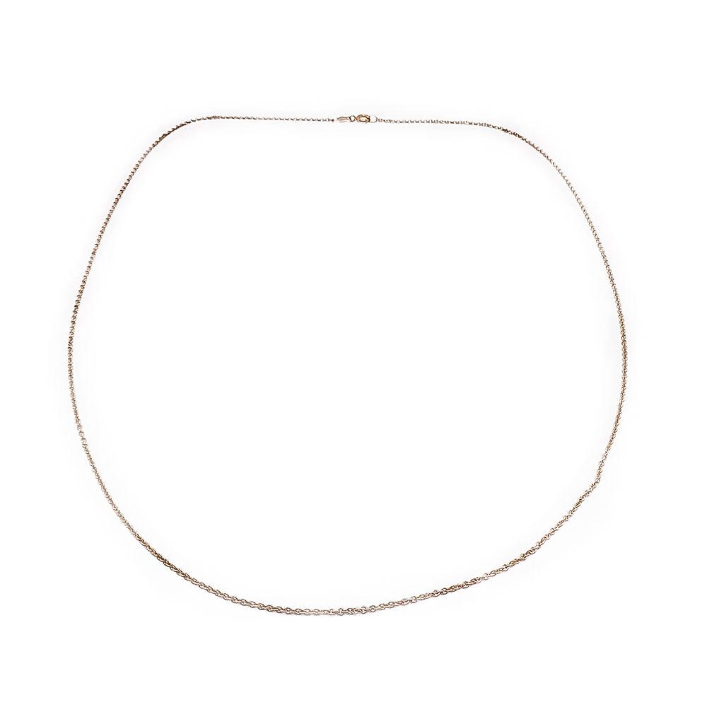 Kultainen ohut papuketju 55cm #0