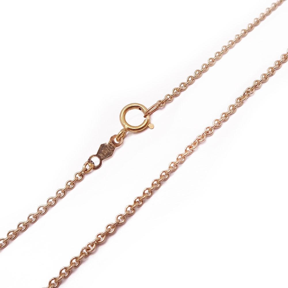 Kultainen ohut papuketju 55cm #1