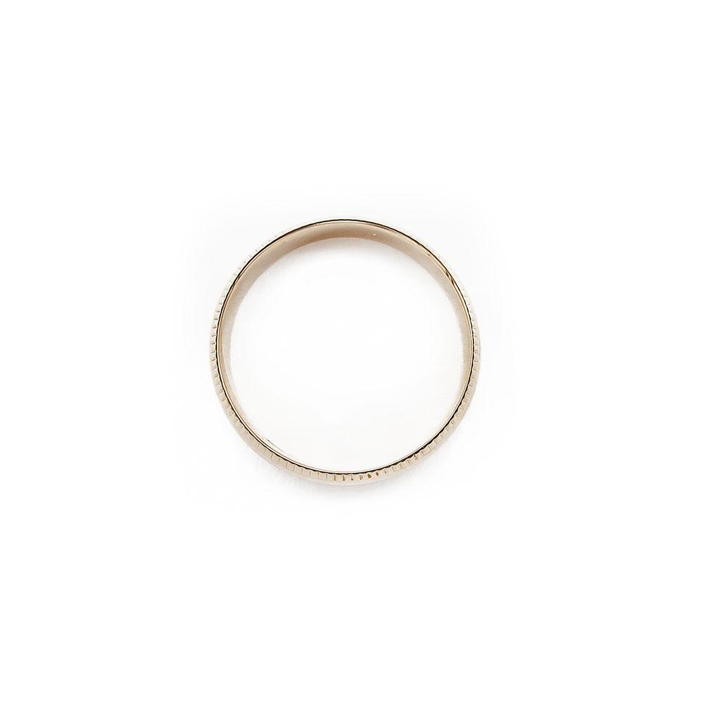 Kultainen sormus, puolipyöreä 3.9mm 16,75mm #2