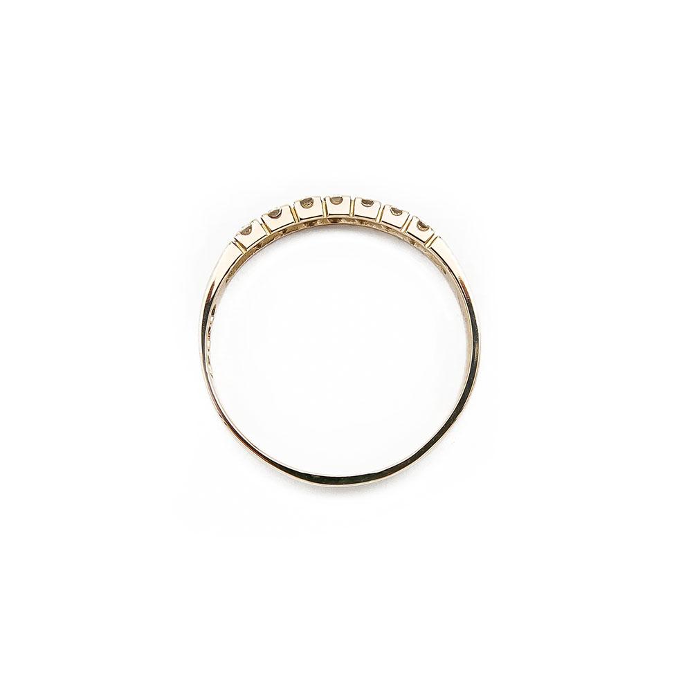 Kultainen timanttisormus flakka 0.21ct 19,0mm #2