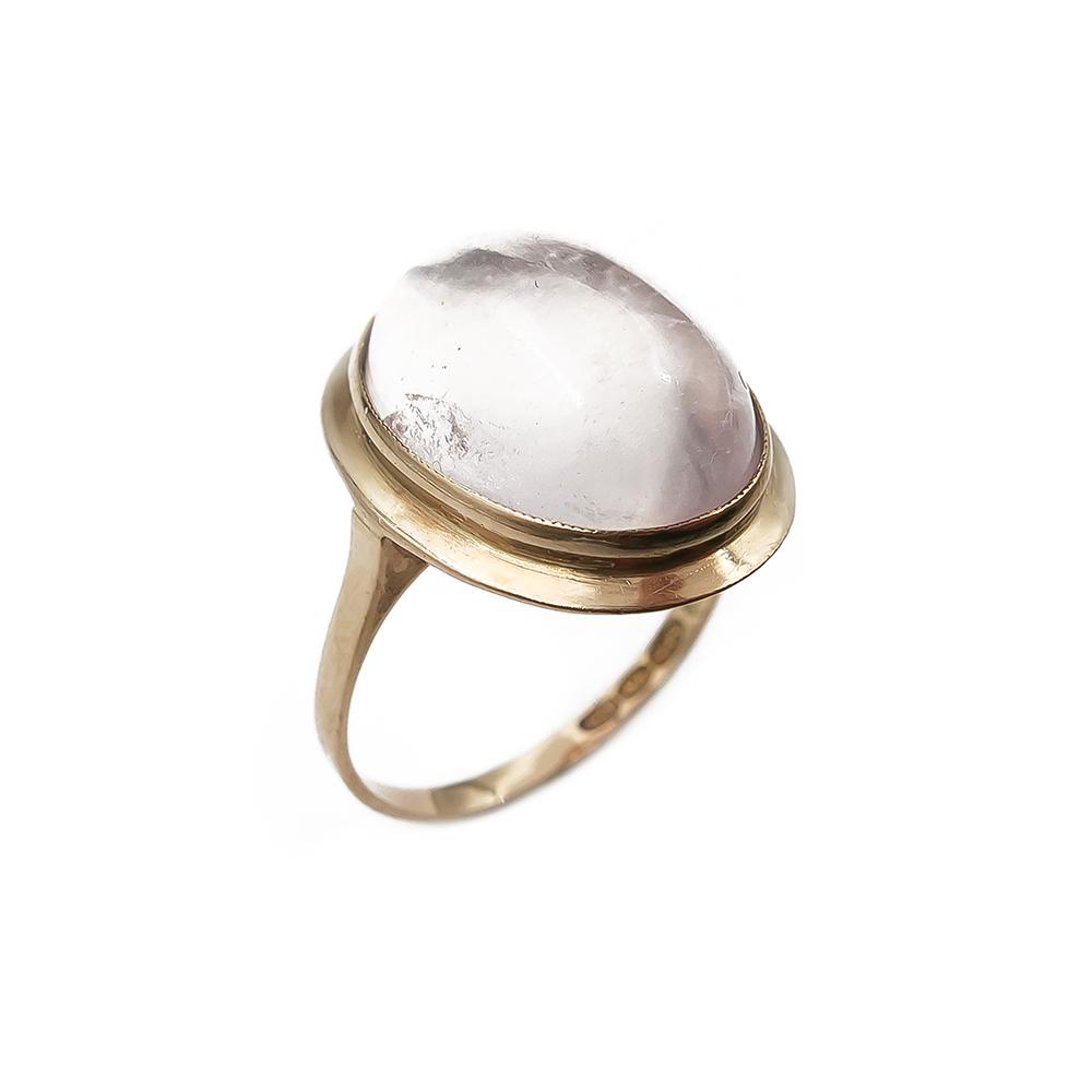 Vaalea kivellinen sormus 18mm v.-57 #0