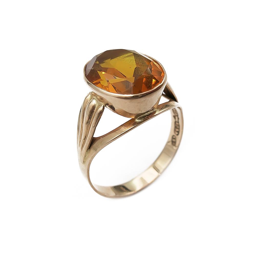 Oranssikivellinen sormus vuodelta 1987, 19mm #0