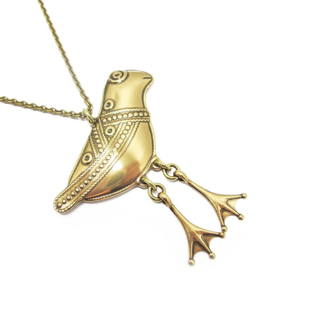 Kalevala Koru Iso Hattulan linturiipus jalallinen 70cm, pronssi #1