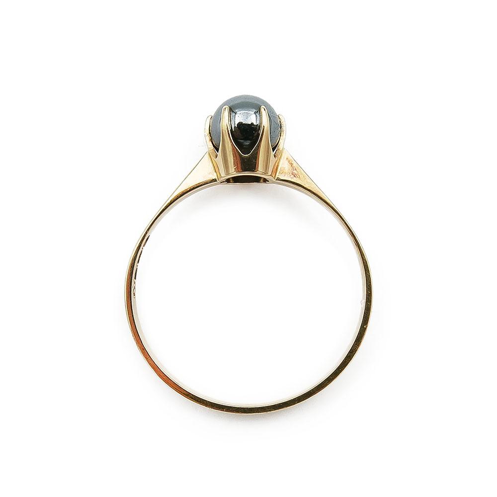Kultainen hematiittisormus 5mm 18,5mm #2