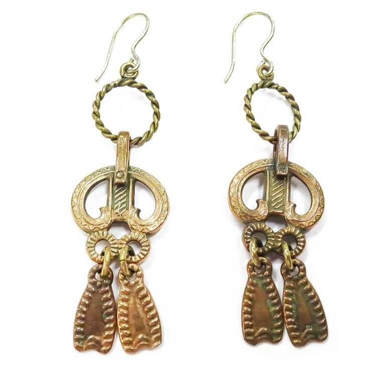 Kalevala Koru Viipurin rinkilä korvakorut pronssi #0