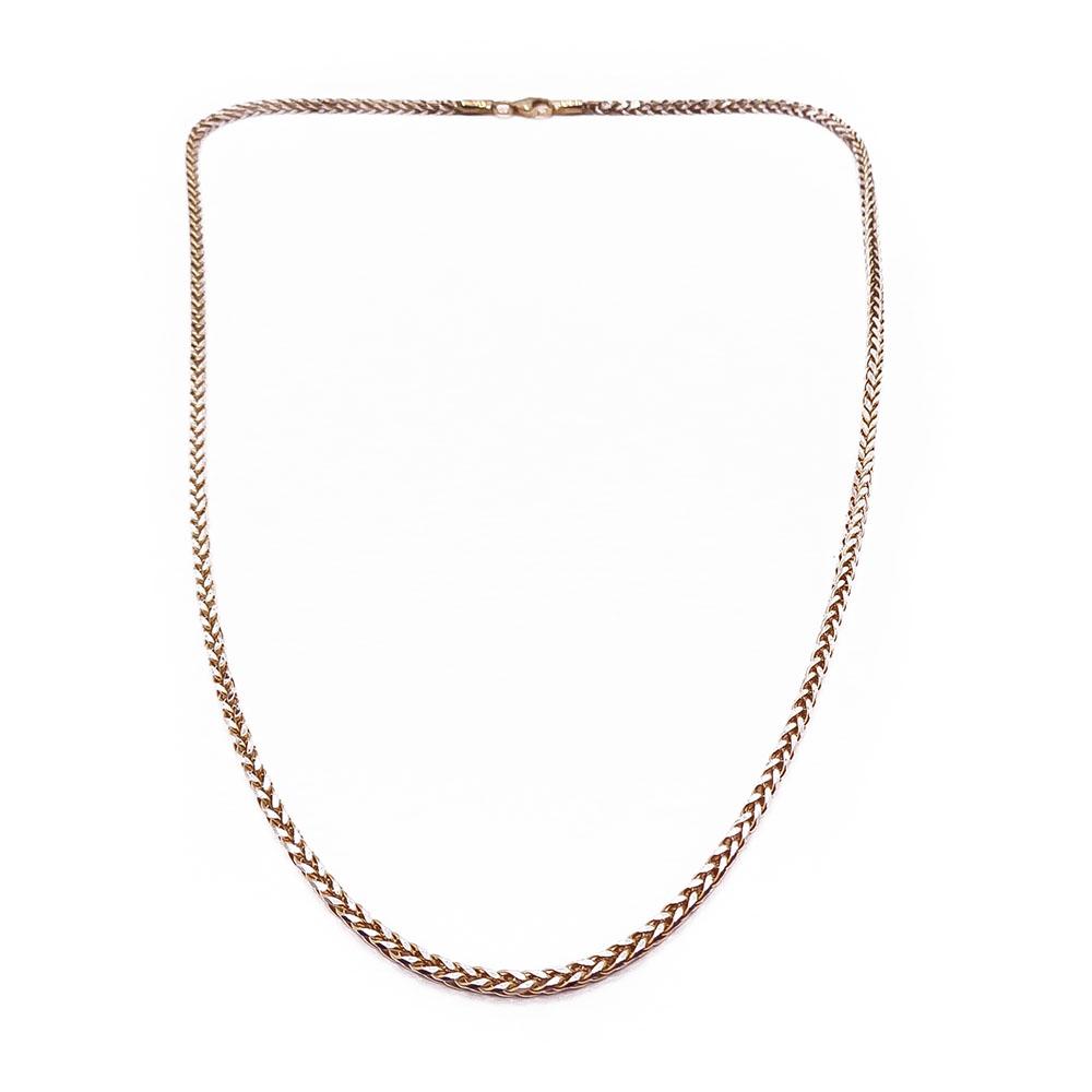 Kelta-/valkokultainen vehnäketju 45cm #0