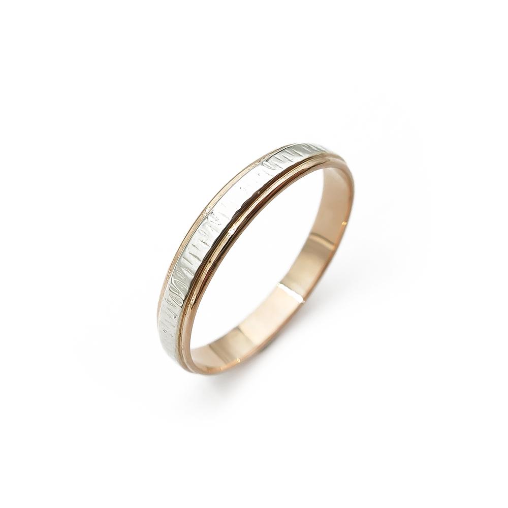 18k valko/keltakulta sormus 20,75mm v.-70 #0