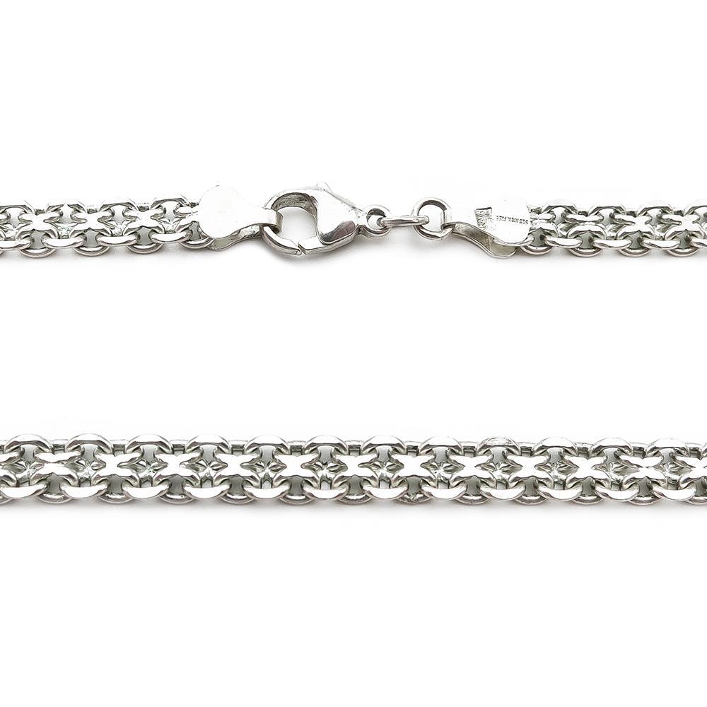 X-lenkkiketju hopea 42cm lev.5mm #1
