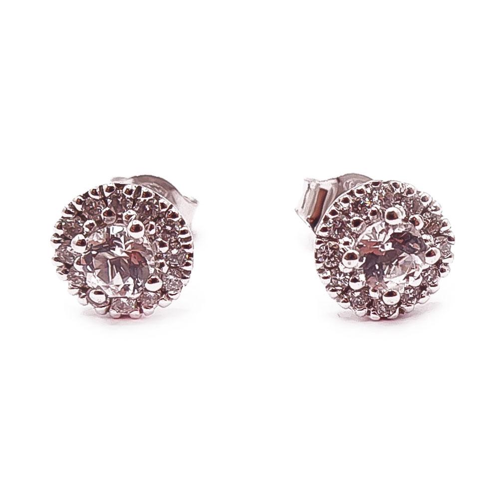 Kohinoor Valerie timanttikorvakorut valkotopaasit 0,24ct #0