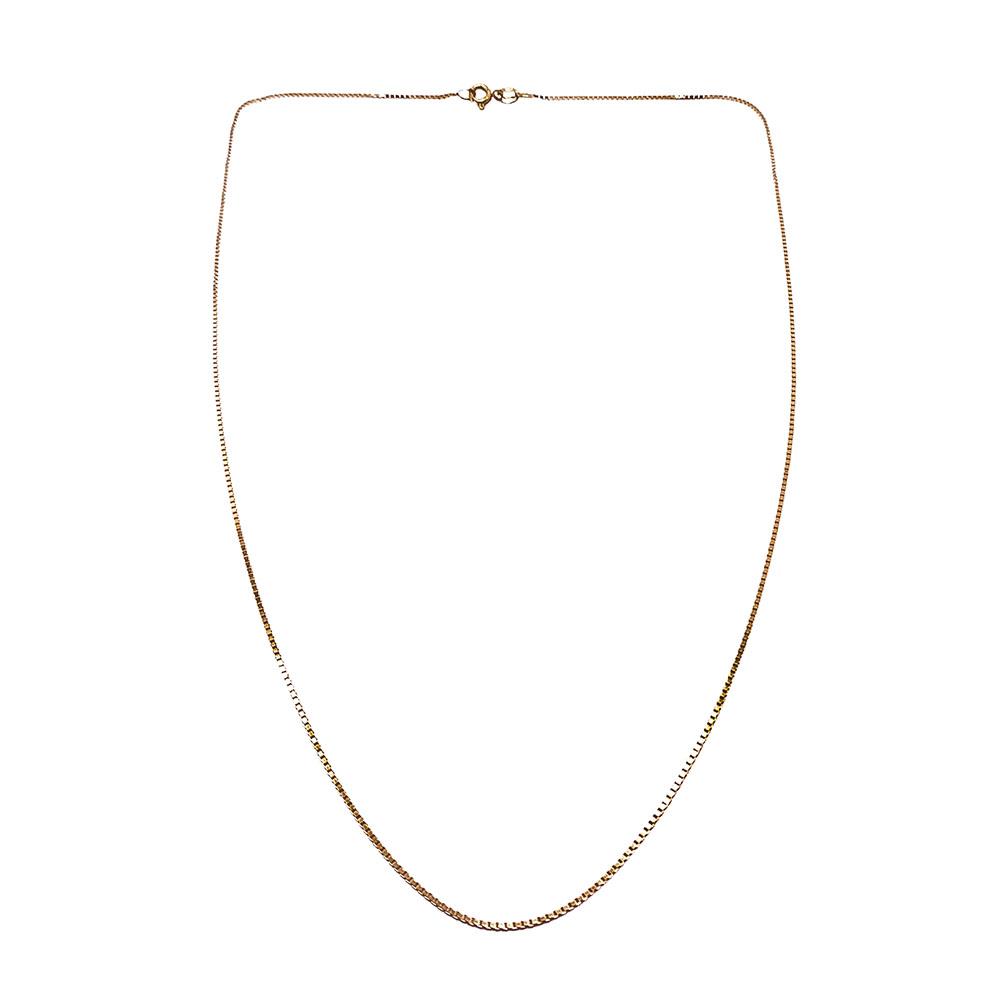 Kultainen venetsiaketju 43cm #0