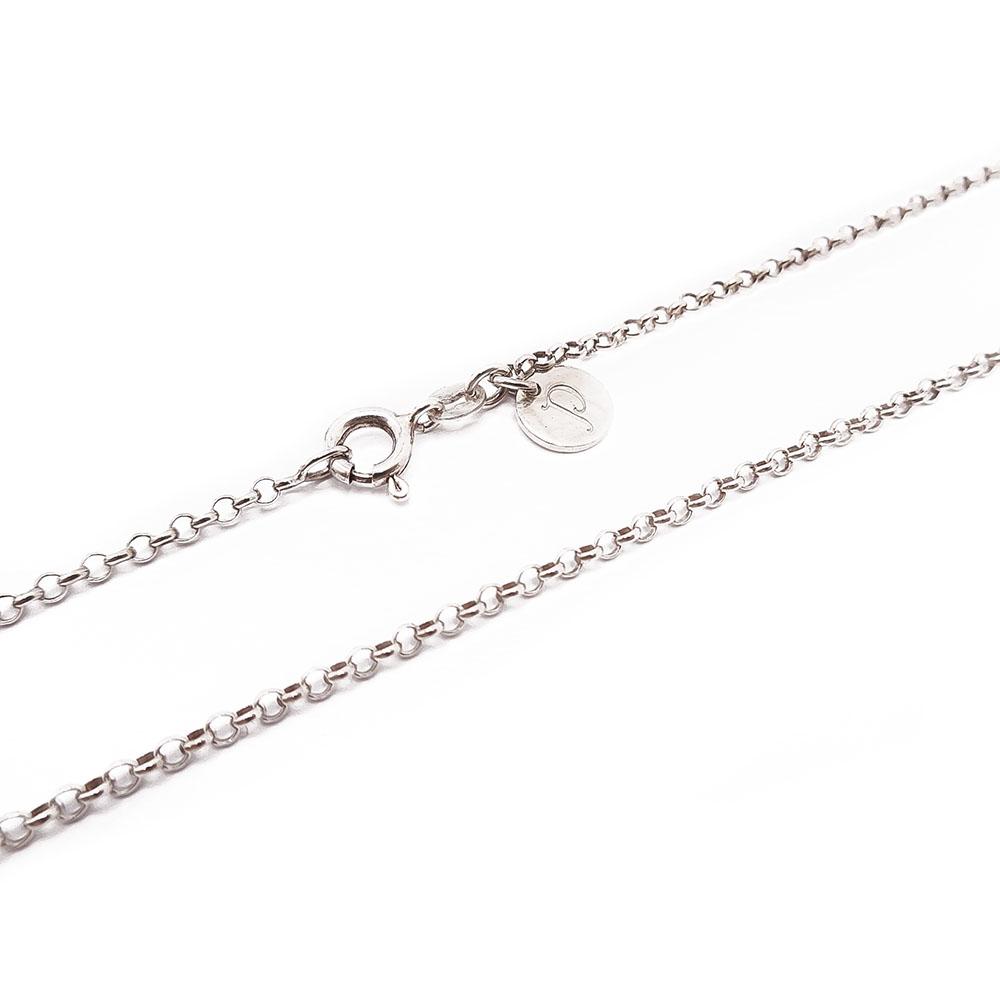 Hopeinen kaulaketju 45cm #1