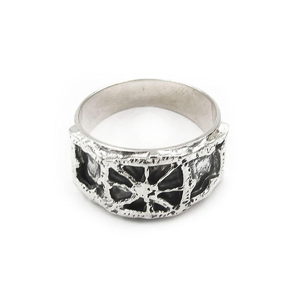 P.Sarpaneva hopeinen Pitsi sormus halk.19.5mm v.1967 Turun Hopea #1