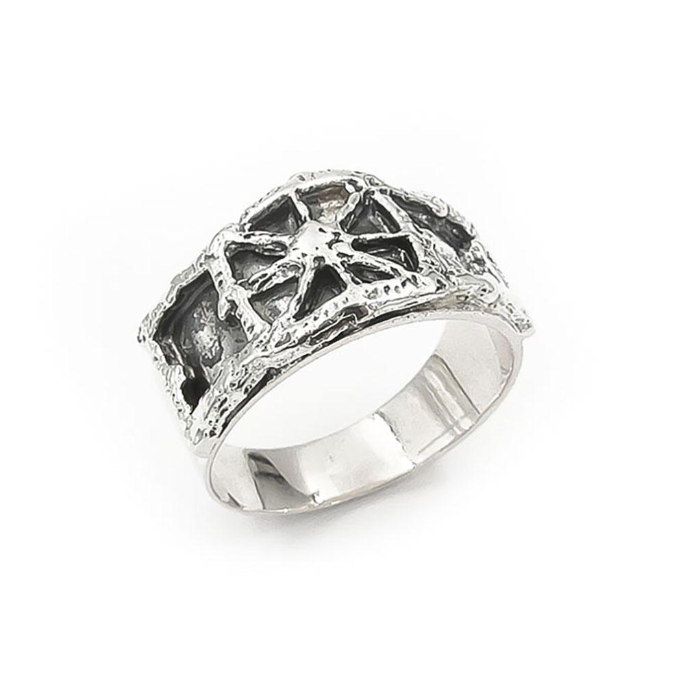 P.Sarpaneva hopeinen Pitsi sormus halk.19.5mm v.1967 Turun Hopea #0