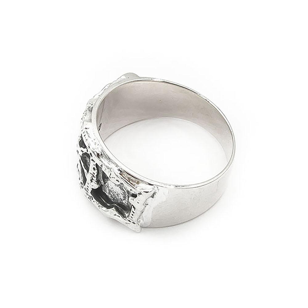 P.Sarpaneva hopeinen Pitsi sormus halk.19.5mm v.1967 Turun Hopea #4