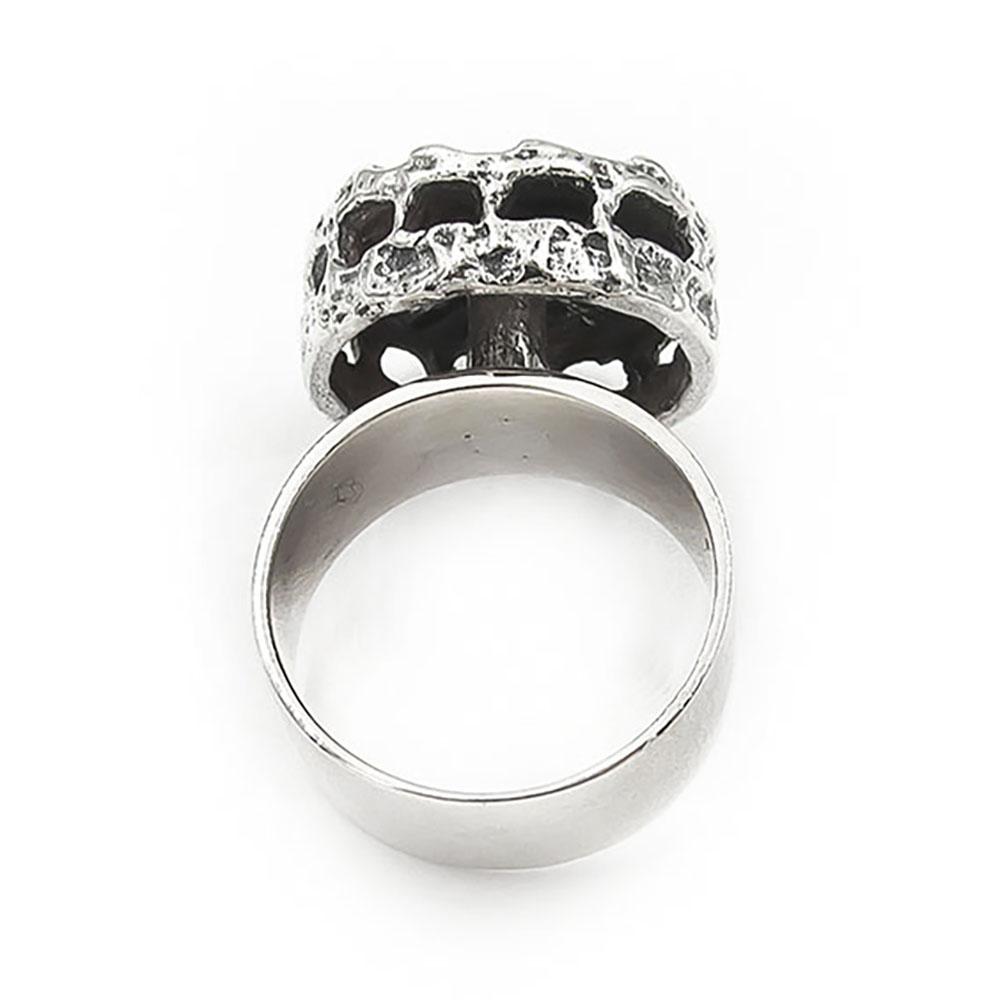 P.Sarpaneva hopeinen Pitsi sormus halk.16mm #5