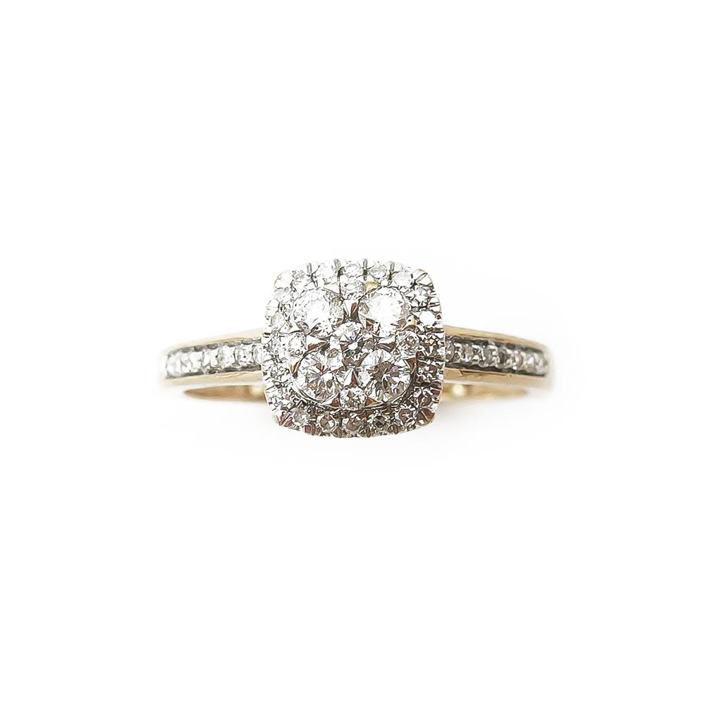 Halo tim.sormus 0,25ct 43kpl 16,5mm GHA #1