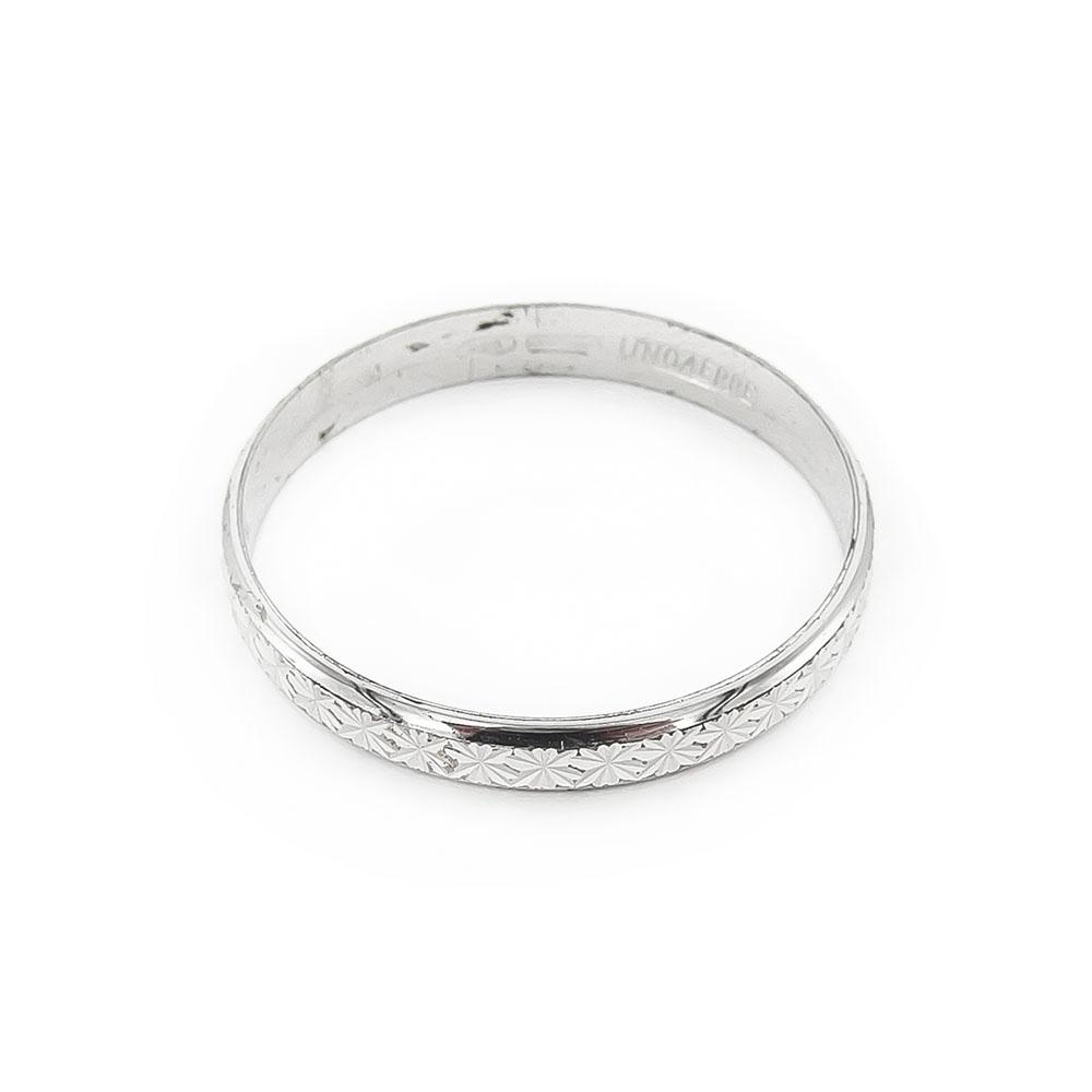 Timanttileikattu sormus halk.21.5mm lev.3mm #2