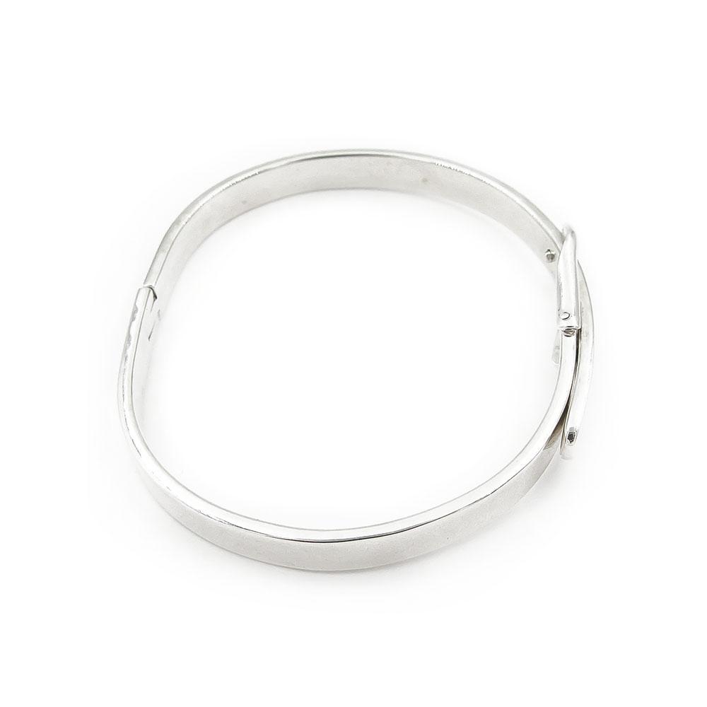 Hopeinen rannerengas halk.60mm #1