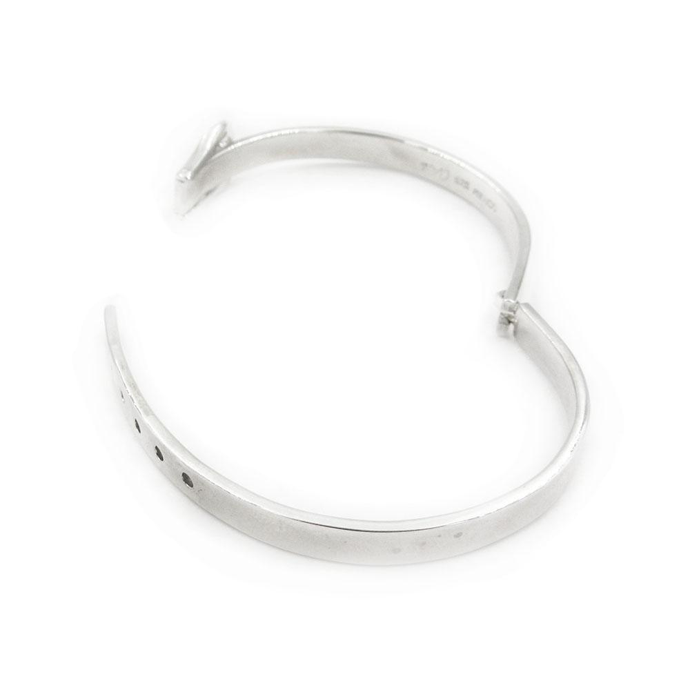 Hopeinen rannerengas halk.60mm #4