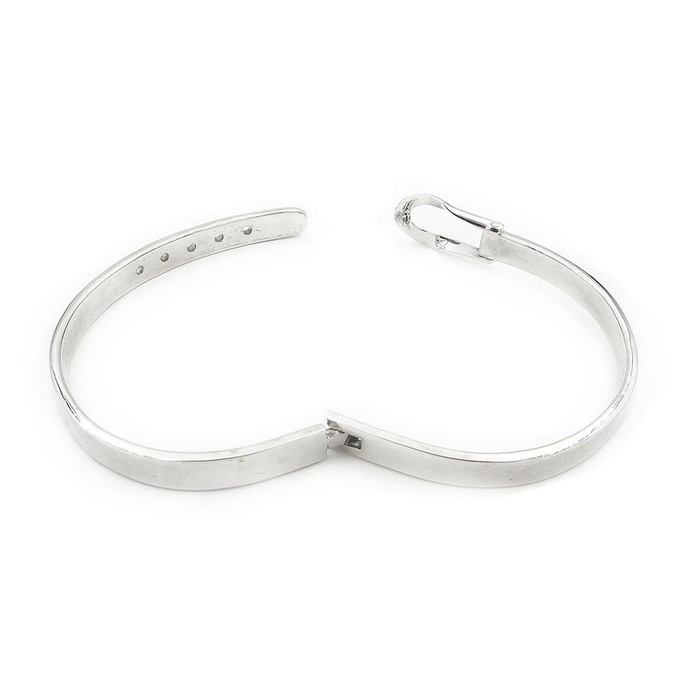 Hopeinen rannerengas halk.60mm #7