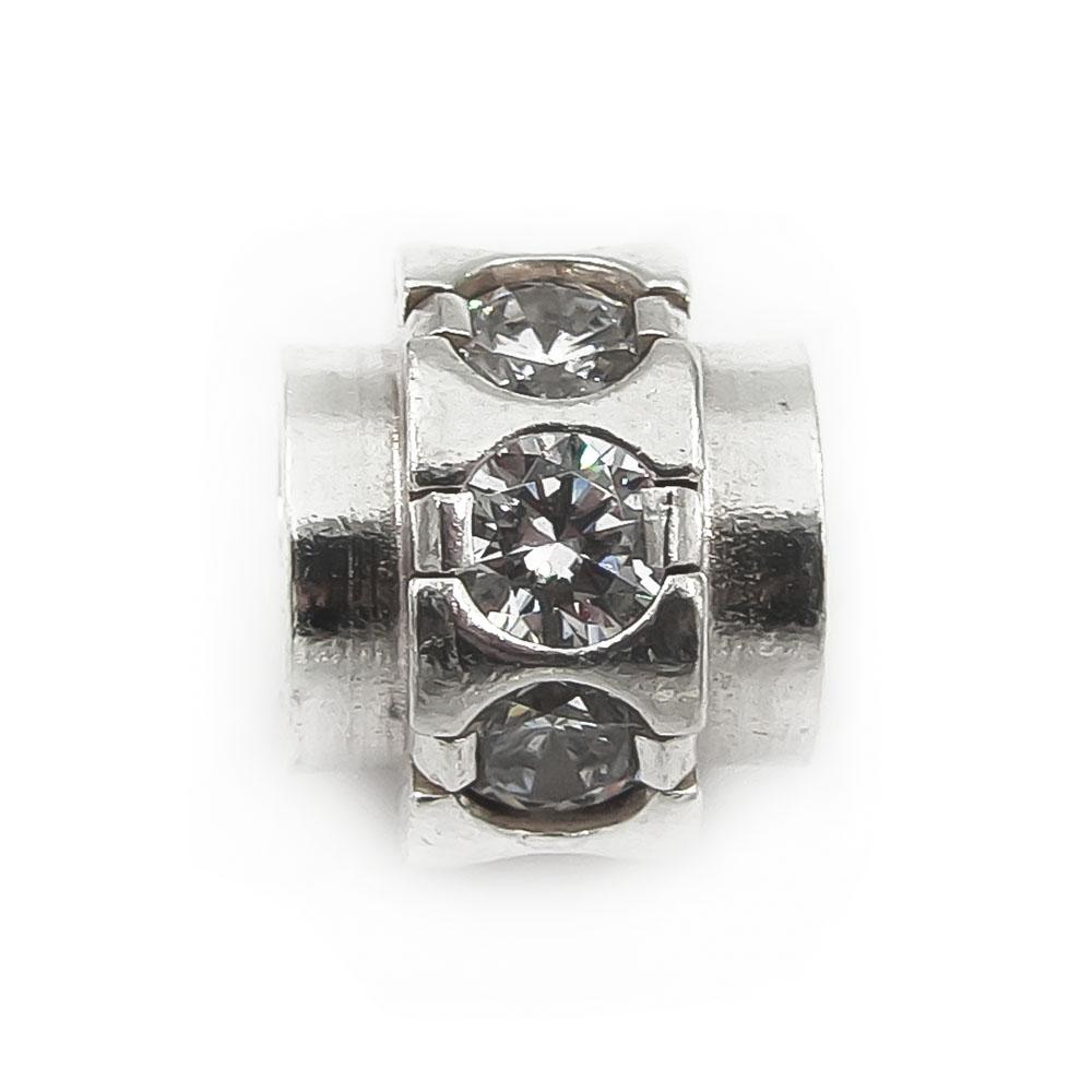 Hopeinen zirkonia hela #5